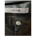 Joe's Black Faux Leather Cropped Bootcut Pants Photo 3