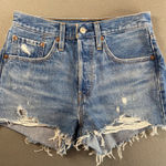 Levi's 501 Jean Shorts Button Fly Reg Wash Size 26 Photo 0