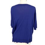 Wilfred Blue Knit Short Sleeve Side Slit Top Size Large Photo 5