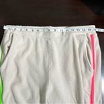 Sundry Faux Sherpa Sweatpants Neon Stripe On Cream Size 4 (XL) Cozy Pilates Photo 8