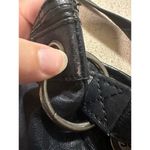 The Sak  Black Leather Crossbody Purse Hobo Western Adjustable Strap Biker Zipper Photo 10