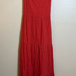 SNDYS x REVOLVE Peaches Linen Dress Red Size L Photo 0