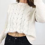 American Eagle AEO Cable-Knit Chenille Sweater | Size S Photo 0