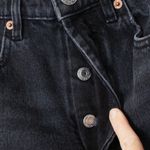 ZARA High Rise Button Fly Distressed Denim Shorts Womens Size 4 Photo 6