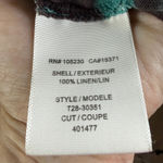 Joie  Women's M Racerback Tank Top Dress Teal Black Tie Dye Linen Blend Vacation Photo 4