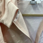  Womens L Sweatshirt Peach 1/2 Zip White Puma Pattern Pullover Athletic‎ Photo 5