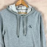Calvin Klein Jeans  Gray Logo Hoodie Size SMALL Photo 3