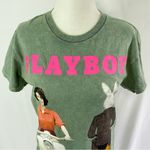 Playboy New  June 1959 Cover Tee Short Sleeve Crewneck T-Shirt Green Size Small Photo 7