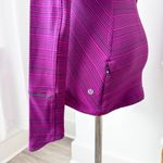 Lululemon Kanto Catch Me Long Sleeve Kanto Stripe Regal Plum Naval Blue Size 4 Photo 4
