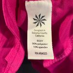 Athleta  Women’s Pacific Tank Top Sleeveless Zip Front Hot Pink Activewear Size M Photo 3