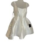 Lulus  White Bubbly Love Taffeta Corset Mini Dress Fit & Flare Bridal Medium LWD Photo 1