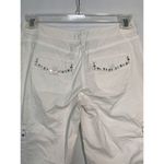 White House | Black Market  19" Inseam White Cargo Capri Pant Photo 2