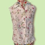 Linen Collared Floral Blouse Multi Photo 0