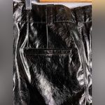 Free People  Star Crossed Lovers Straight Vegan Faux Leather Pants- Black - 12 Photo 7