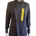 G.H. Bass &Co. G.H. BASS & CO. Womens Cardigan Knit Black and Gray Jacket Small Photo 0