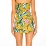 superdown NWT /REVOVLE FLORAL TROPICAL ROMPER STRAPLESS W/TIE AT WAISTE LINED Photo 1