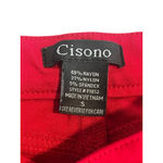 Ci Sono Jeggings Womens Size S Red Stretch Jeans Elastic Waist Mid Rise Skinny Photo 4