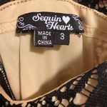 Sequin Hearts Black Bodycon Lace Dress Photo 3