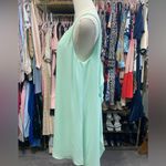 Everly  Chiffon Seafoam Green Waterfall Bow Back Dress Photo 5