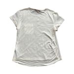 French Connection  Classic Crepe Short Sleeve Crème T-Shirt Size Medium Photo 3