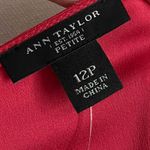 Ann Taylor • NWT Petite Petal Elegant Watermelon Red Sleeveless Top Photo 4
