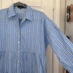 Tuckernuck Pomander place shades of blue stripe tiered dress Size M Photo 4