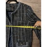 Talbots  Plus Size 16 Blue Houndstooth Blazer Coat Suit Business Casual Career Photo 6