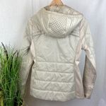 Athleta  Tan Rock Ridge Primaloft Quilted zip Close Long Sleeve Coat Jacket S Photo 2