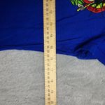 Ed Hardy Vintage Shirt Women's size Large Blue Embroidered Photo 3