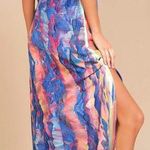 Lulus Watercolors Maxi Dress Photo 0