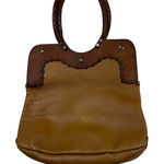 Vintage‎ Leather Hobo Shoulder Bag Medium Boho Hippie Handmade Stitch Detail Brown Photo 0