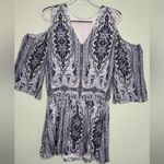 Alice + Olivia Jolene Cold Shoulder Dress Palace Paisley Print Size 10 Photo 7