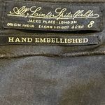 All Saints Spitalfields Hand Embellished Beading Black Soft Cotton Blouse Size 8 Photo 5