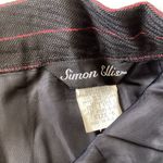 Simon Ellis Pinstripe Pencil Skirt Black Size 6 Photo 3