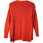 Seven7  Hibiscus Coral Textured Chenille Sweater NWT‎ Small #7M7800B Photo 5