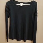 Wet Seal Dark green long sleeve top Photo 3