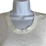 LaMarque Pullover Crewneck TShirt Cream Short Sleeve Scoop Neck Tie Front XS Photo 2