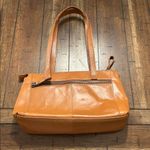 Spikes & Sparrow Tan Leather Shoulder Tote Bag Zipper Top Brown Photo 2