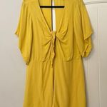 Louna Mustard Tie Romper Yellow Size XL Photo 5