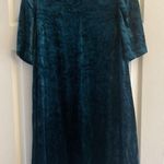 J Jill‎ Womens XS Blue Green Velour Whimsygoth Fairy Grunge Velvet Witchy Dress Photo 0