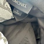 Monki  Faux Leather Gray Snake Print Mini Skirt Women's Size 42 US 6 Photo 7