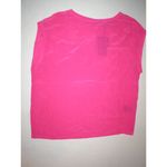L.A.M.B. NWT New Punk Pink Short Sleeve Silk Top Blouse XS Womens Designer Bright Photo 1