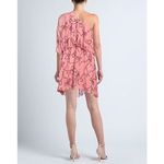 Pinko Uniqueness NWT One Shoulder Crepe Dress in Pink Size 44 IT/US 8 Photo 2