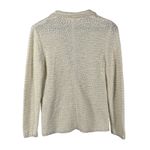 Amina Rubinacci Napoli Cream Textured Knit Cardigan Jacket Sweater 44 Made Italy Size 8 Photo 1