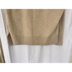 Aerie Cropped Cable V Neck Polo Sweater Oatmeal Chunky Cozy Women’s Size XS Photo 6