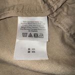 Eddie Bauer  Women Tan Linen Cotton Utility Jacket Button Up Roll Tab Sleeve M Photo 7