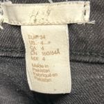 H&M Black Straight Jeans Red/Green Embroidered Flowers Stretch Women's Size 4 Photo 7