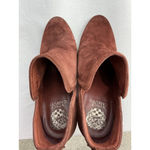 Vince Camuto Womans Francia Slip On Booties 9.5 M Rust Cut Out Sides Block Heel Photo 5