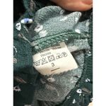 Brandy Melville Green Floral Cropped Top Off The Shoulder One Size Fits XS-S Photo 4