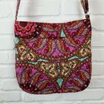 Vera Bradley Triple Zip Hipster Crossbody Resort Medallion Pink Floral Purse OS Photo 1